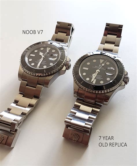 rolex noob v7 vs v9|Rolex Submariner 116610LV Comparison Between Noob V9 and .